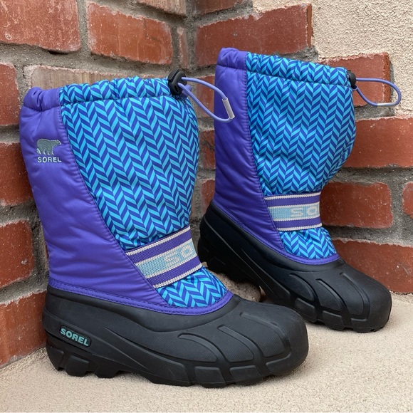 🆕Sorel Cub Graphic Big Kids Style: Ny1882 | Purple Lotus | Sz 5 - Picture 1 of 11
